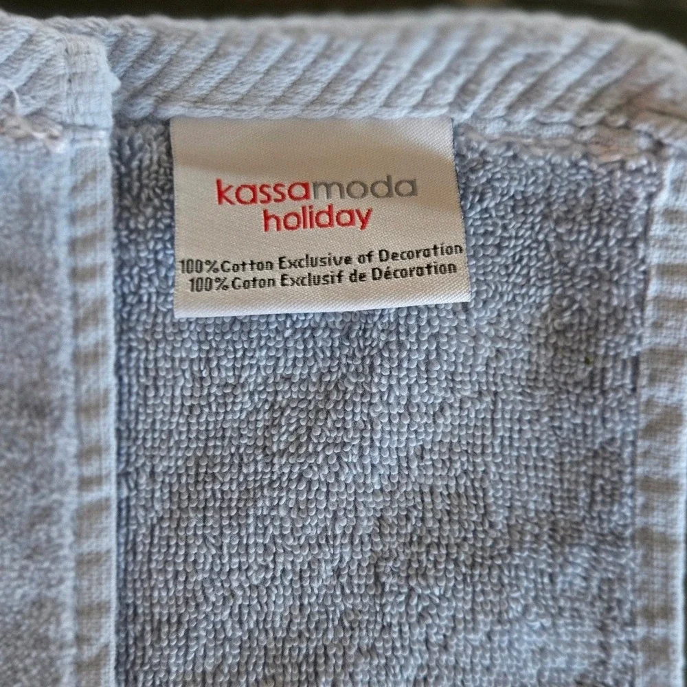 Kassamoda Holiday Snowman Hand Towels Set Christmas Winter Bathroom Decor